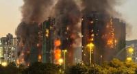 Fire Engulfs High-Rise Housing Estate In HK